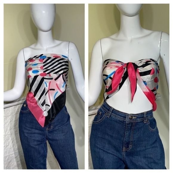 Monique?Martin Vintage Silk Scarf - Picture 2 of 6